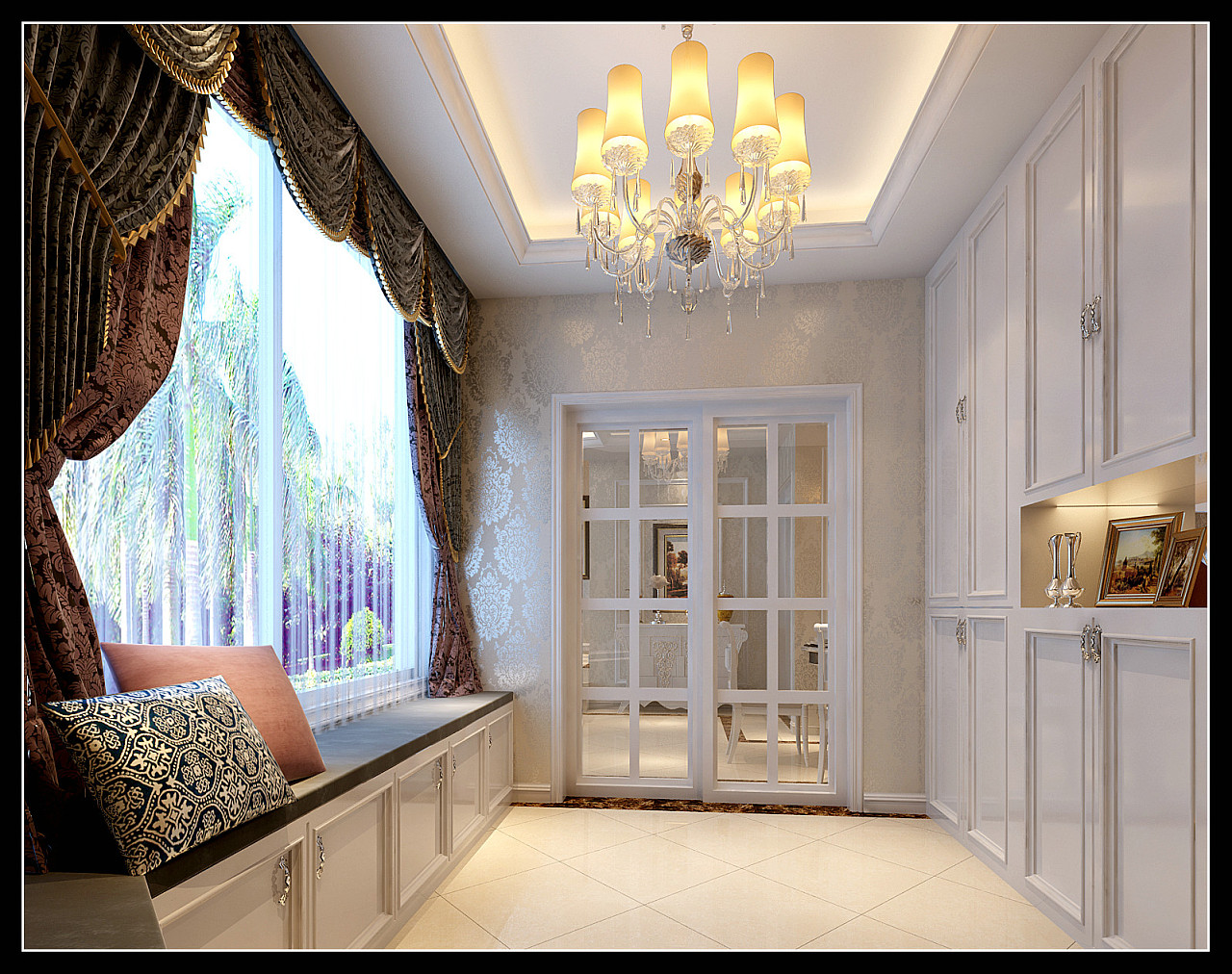 升龙天汇9号院三室两厅与两室一厅装修设计案例效果图解析